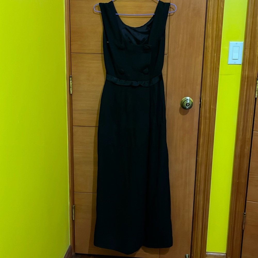 Vintage maxi dress diuble breasted detail on back